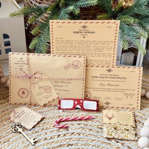 KALĖDŲ SENELIO LAIŠKAS + RAKTAS + ELNIŲ MAISTAS + AKINIAI